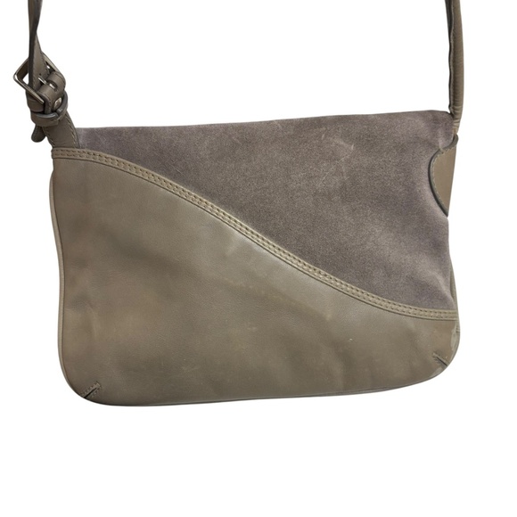 Asprey London grey taupe suede and leather mini bag - Picture 3 of 11